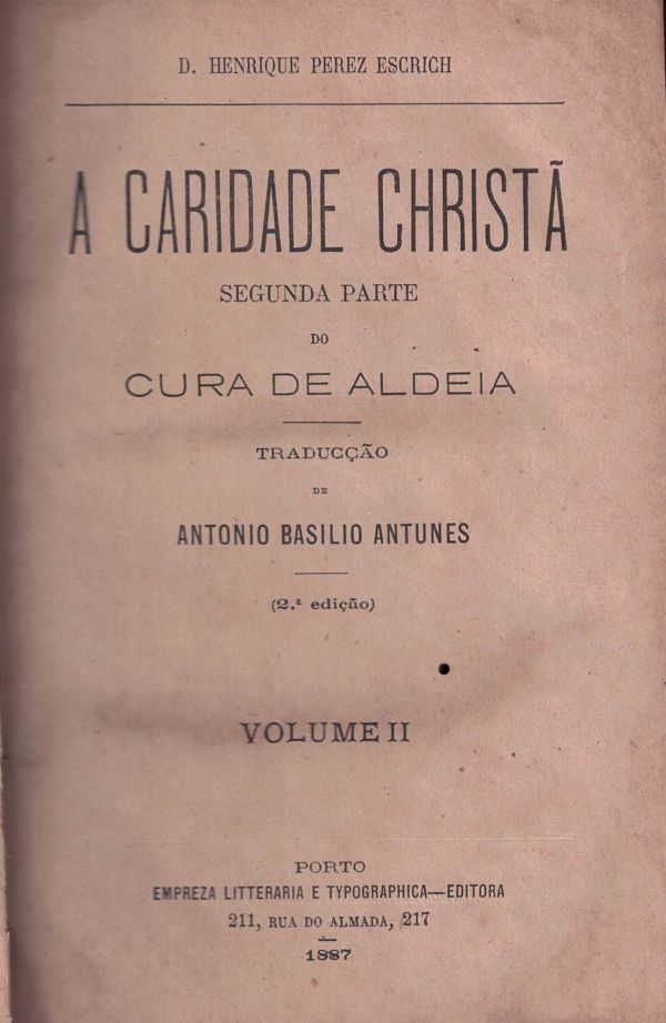 Caridade Christã, A - Volume I 